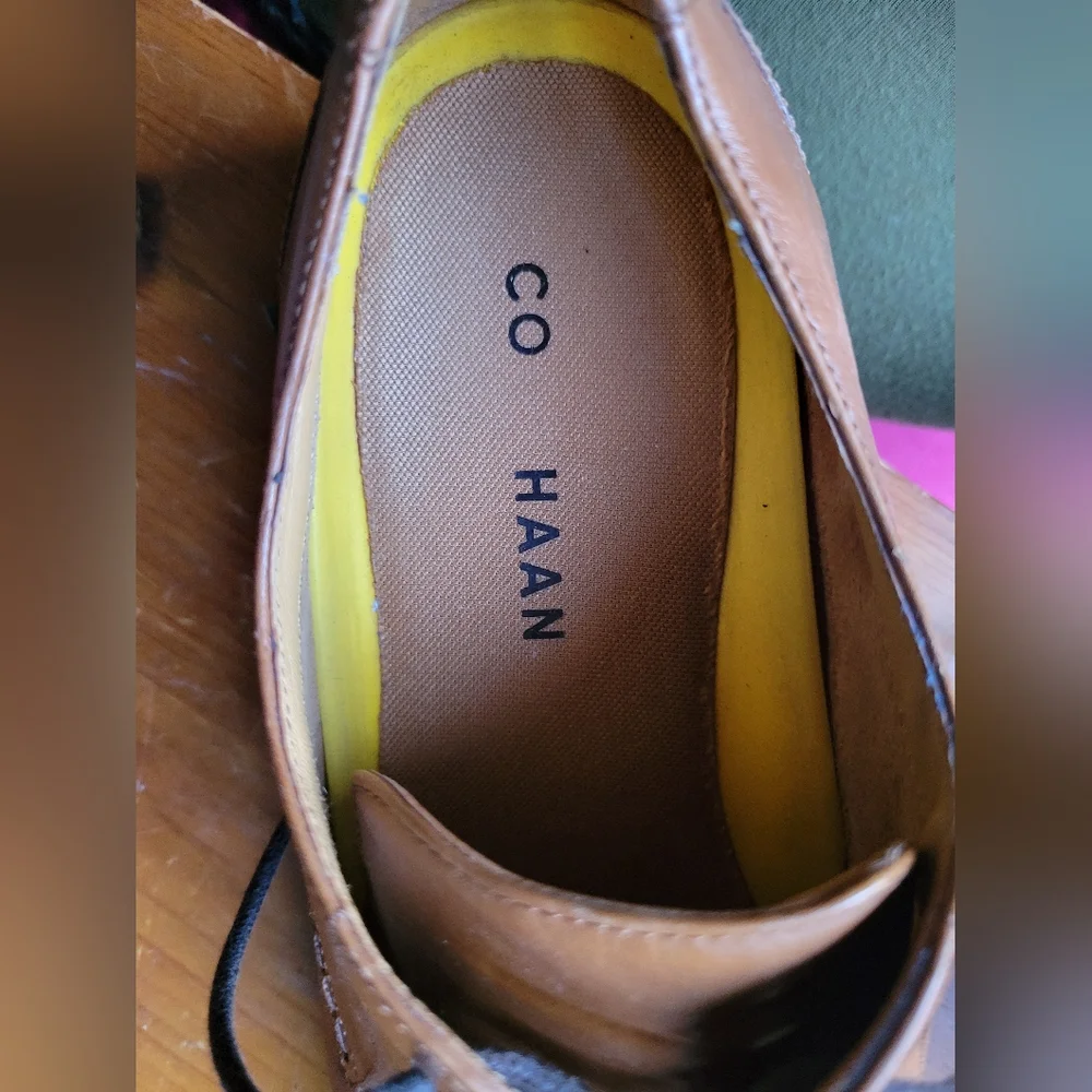 Cole Haan Grand 360 Men's Size 8M Brown Leather Dress Oxford Shoes C32352